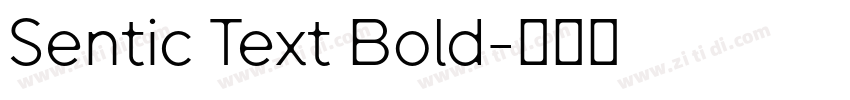 Sentic Text Bold字体转换